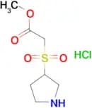 methyl 2-(pyrrolidine-3-sulfonyl)acetate hydrochloride