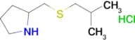 2-{[(2-methylpropyl)sulfanyl]methyl}pyrrolidine hydrochloride