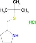 2-[(tert-butylsulfanyl)methyl]pyrrolidine hydrochloride