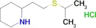 2-[2-(propan-2-ylsulfanyl)ethyl]piperidine hydrochloride
