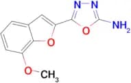 5-(7-methoxy-1-benzofuran-2-yl)-1,3,4-oxadiazol-2-amine