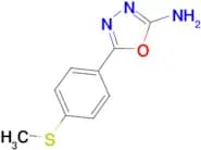 5-[4-(methylthio)phenyl]-1,3,4-oxadiazol-2-amine