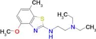 N,N-diethyl-N’-(4-methoxy-7-methyl-1,3-benzothiazol-2-yl)ethane-1,2-diamine