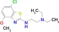 N1-(7-chloro-4-methoxybenzo[d]thiazol-2-yl)-N2,N2-diethylethane-1,2-diamine