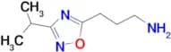 [3-(3-isopropyl-1,2,4-oxadiazol-5-yl)propyl]amine