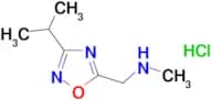 1-(3-isopropyl-1,2,4-oxadiazol-5-yl)-N-methylmethanamine hydrochloride