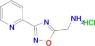 (3-(pyridin-2-yl)-1,2,4-oxadiazol-5-yl)methanamine hydrochloride