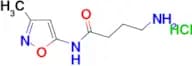 4-amino-N-(3-methylisoxazol-5-yl)butanamide hydrochloride