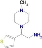 [2-(4-methylpiperazin-1-yl)-2-(3-thienyl)ethyl]amine