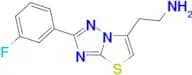 2-(2-(3-fluorophenyl)thiazolo[3,2-b][1,2,4]triazol-6-yl)ethan-1-amine