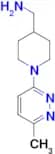 {[1-(6-methylpyridazin-3-yl)piperidin-4-yl]methyl}amine