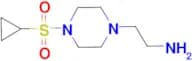{2-[4-(cyclopropylsulfonyl)piperazin-1-yl]ethyl}amine