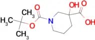 1-(tert-butoxycarbonyl)-3-hydroxypiperidine-3-carboxylic acid