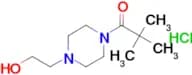 2-[4-(2,2-Dimethylpropanoyl)piperazin-1-yl]ethanol hydrochloride