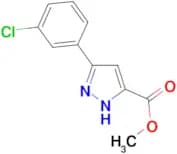 methyl 3-(3-chlorophenyl)-1H-pyrazole-5-carboxylate