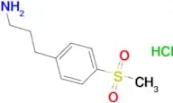 3-(4-(methylsulfonyl)phenyl)propan-1-amine hydrochloride