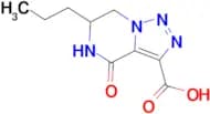 4-oxo-6-propyl-4,5,6,7-tetrahydro[1,2,3]triazolo[1,5-a]pyrazine-3-carboxylic acid
