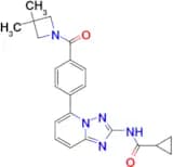 N-(5-(4-(3,3-Dimethylazetidine-1-carbonyl)phenyl)-[1,2,4]triazolo[1,5-a]pyridin-2-yl)cyclopropanec…