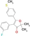 4-(3-Fluorophenyl)-2,2-dimethyl-5-(4-(methylthio)phenyl)furan-3(2H)-one