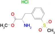 (S)-Methyl 2-amino-3-(3-(methylsulfonyl)phenyl)propanoate hydrochloride