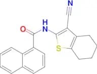 N-(3-Cyano-4,5,6,7-tetrahydrobenzo[b]thiophen-2-yl)-1-naphthamide