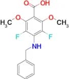 4-(Benzylamino)-3,5-difluoro-2,6-dimethoxybenzoic acid