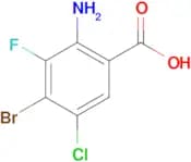 2-AMINO-4-BROMO-5-CHLORO-3-FLUOROBENZOIC ACID