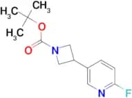 TERT-BUTYL 3-(6-FLUOROPYRIDIN-3-YL)AZETIDINE-1-CARBOXYLATE