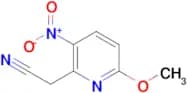 2-(6-METHOXY-3-NITROPYRIDIN-2-YL)ACETONITRILE