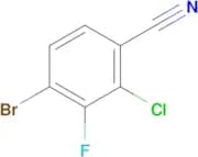 4-Bromo-2-chloro-3-fluorobenzonitrile