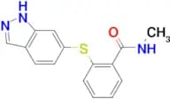 2-(1H-INDAZOL-6-YLTHIO)-N-METHYL-BENZAMIDE