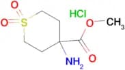 METHYL 4-AMINOTETRAHYDRO-2H-THIOPYRAN-4-CARBOXYLATE 1,1-DIOXIDE HCL