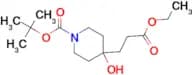 TERT-BUTYL 4-(3-ETHOXY-3-OXOPROPYL)-4-HYDROXYPIPERIDINE-1-CARBOXYLATE