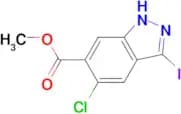3-IODO-5-CHLORO-(1H)INDAZOLE-6-CARBOXYLIC METHYL ESTER