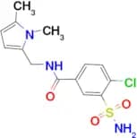 BENZAMIDE, 3-(AMINOSULFONYL)-4-CHLORO-N-[(1,5-DIMETHYL-1H-PYRROL-2-YL)METHYL]-