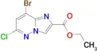 ETHYL 8-BROMO-6-CHLOROIMIDAZO[1,2-B]PYRIDAZINE-2-CARBOXYLATE