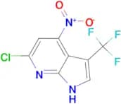 1H-PYRROLO[2,3-B]PYRIDINE, 6-CHLORO-4-NITRO-3-(TRIFLUOROMETHYL)-