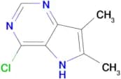 4-CHLORO-6,7-DIMETHYL-5H-PYRROLO[3,2-D]PYRIMIDINE
