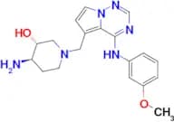 (3R,4R)-4-AMINO-1-[[4-[(3-METHOXYPHENYL)AMINO]PYRROLO[2,1-F][1,2,4]TRIAZIN-5-YL]METHYL]PIPERIDIN-3…