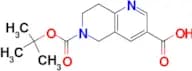 6-(TERT-BUTOXYCARBONYL)-5,6,7,8-TETRAHYDRO-1,6-NAPHTHYRIDINE-3-CARBOXYLIC ACID