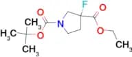 ETHYL 1-BOC-3-FLUOROPYRROLIDINE-3-CARBOXYLATE