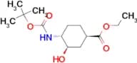 (1R,3R,4R)-ETHYL 4-(TERT-BUTOXYCARBONYLAMINO)-3-HYDROXYCYCLOHEXANECARBOXYLATE
