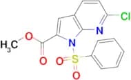 METHYL 1-(BENZENESULFONYL)-6-CHLORO-1H-PYRROLO[2,3-B]PYRIDINE-2-CARBOXYLATE