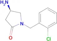 (4R)-4-AMINO-1-[(2-CHLOROPHENYL)METHYL]PYRROLIDIN-2-ONE