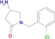 (4S)-4-AMINO-1-[(2-CHLOROPHENYL)METHYL]PYRROLIDIN-2-ONE