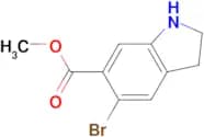 METHYL 5-BROMO-2,3-DIHYDRO-1H-INDOLE-6-CARBOXYLATE