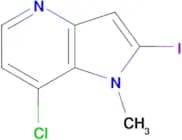 7-CHLORO-2-IODO-1-METHYL-1H-PYRROLO[3,2-B]PYRIDINE