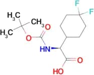 CYCLOHEXANEACETIC ACID, α-[[(1,1-DIMETHYLETHOXY)CARBONYL]AMINO]-4,4-DIFLUORO-, (ALPHAS)-