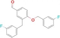 4-[(3-FLUOROPHENYL)METHOXY]-3-[(3-FLUOROPHENYL)METHYL]BENZALDEHYDE