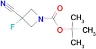TERT-BUTYL 3-CYANO-3-FLUOROAZETIDINE-1-CARBOXYLATE
